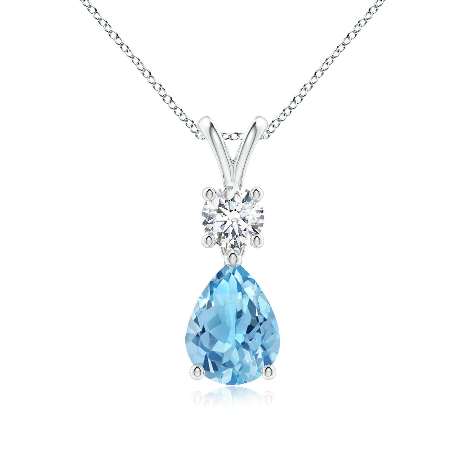 A - Swiss Blue Topaz / 1.78 CT / 14 KT White Gold