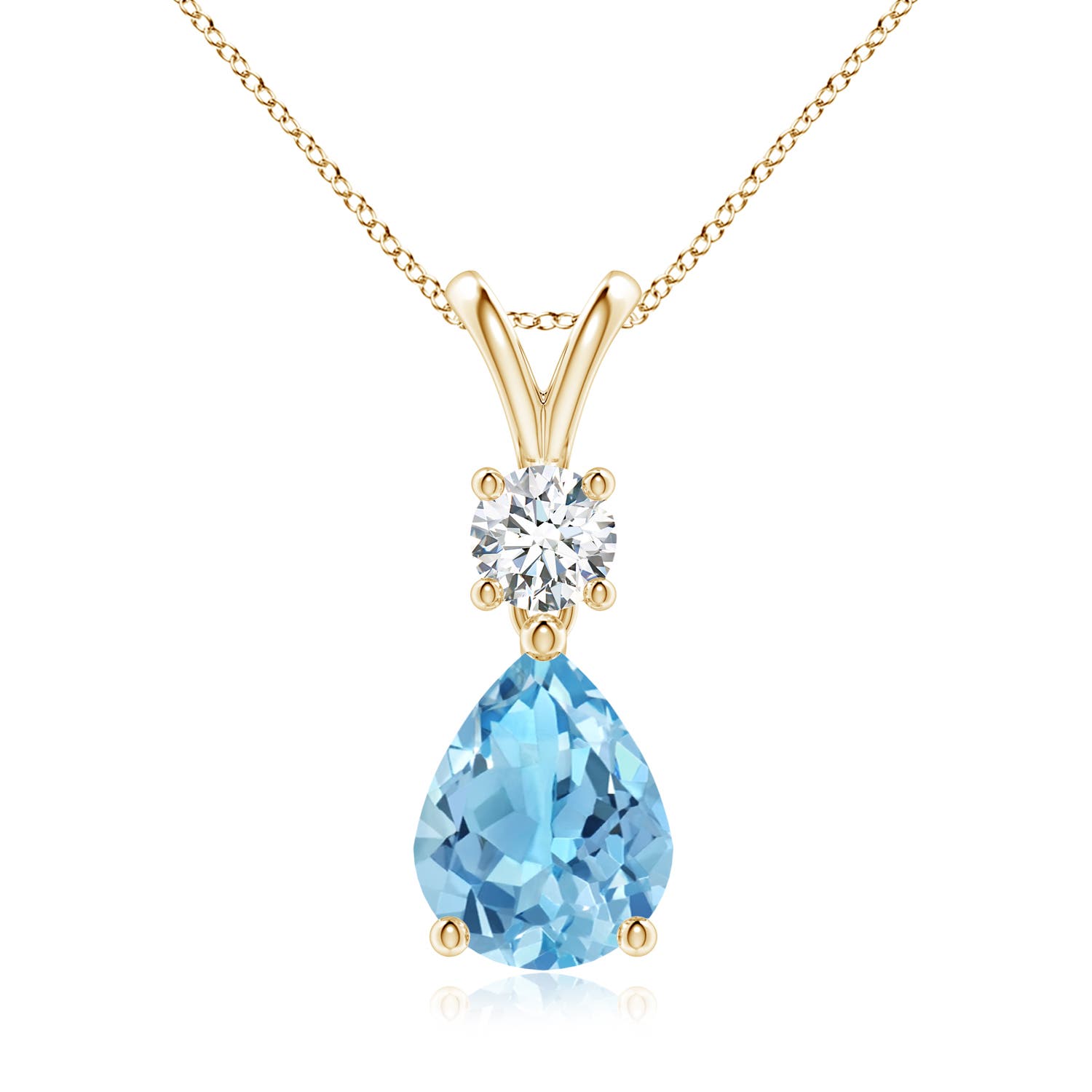 A - Swiss Blue Topaz / 2.13 CT / 14 KT Yellow Gold