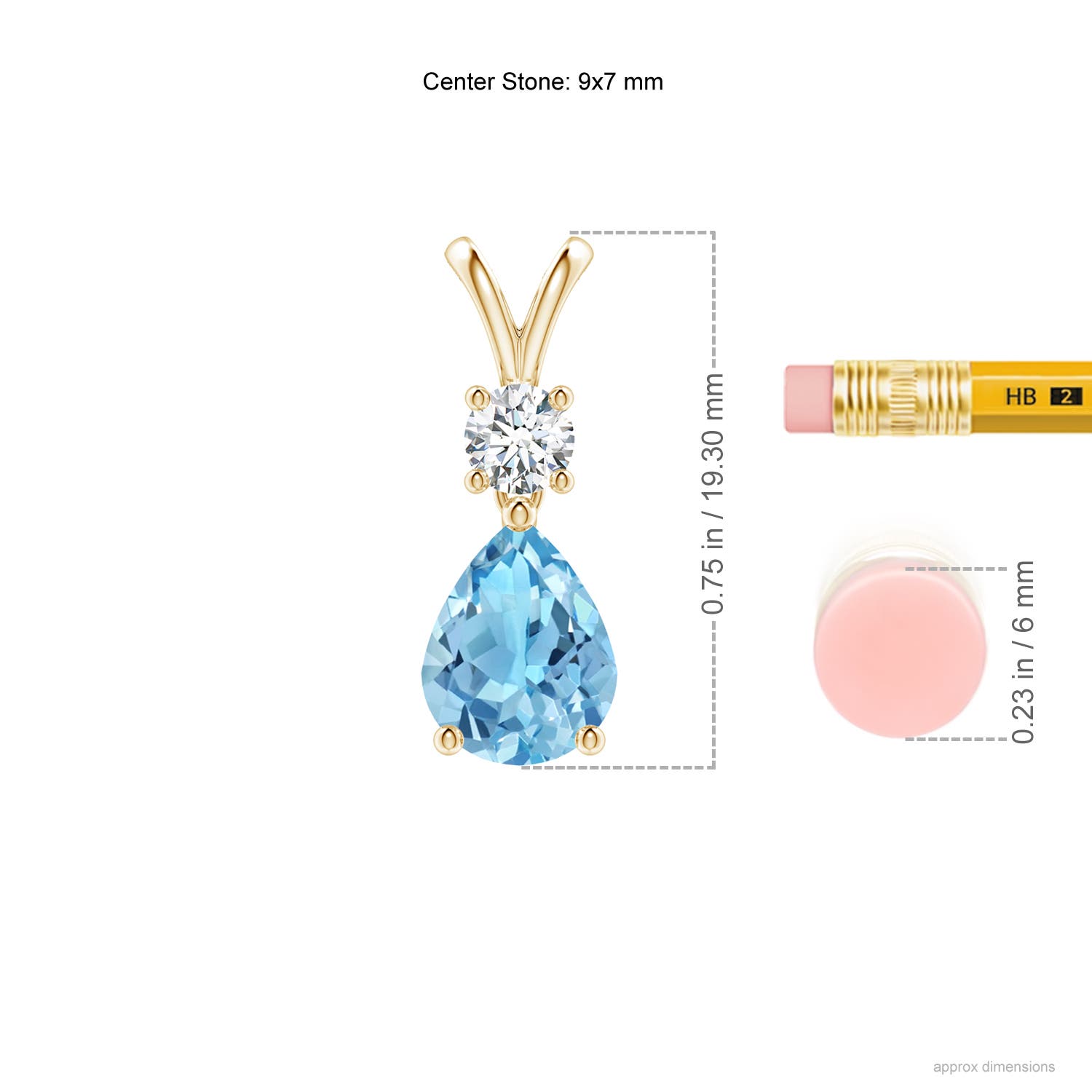 A - Swiss Blue Topaz / 2.13 CT / 14 KT Yellow Gold