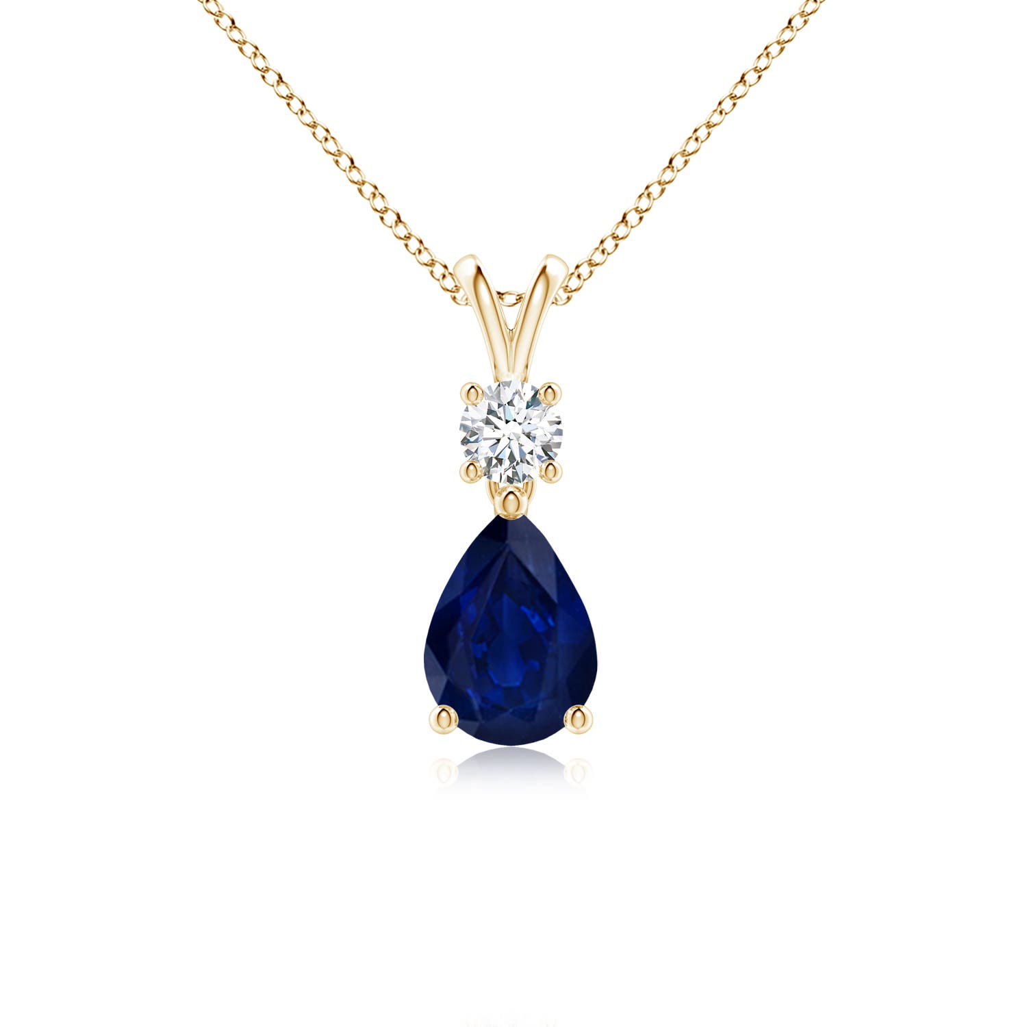 AA - Blue Sapphire / 0.86 CT / 14 KT Yellow Gold