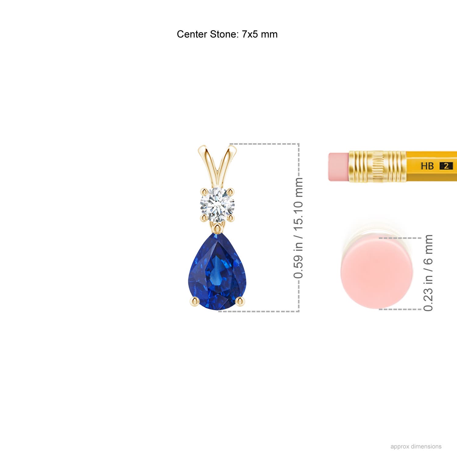 AAA - Blue Sapphire / 0.86 CT / 14 KT Yellow Gold