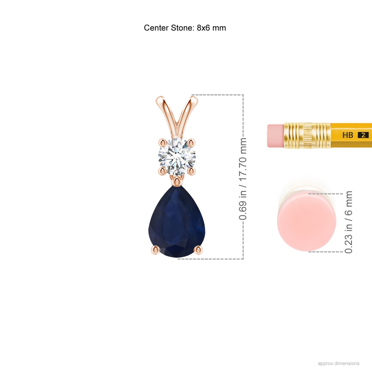 A - Blue Sapphire / 1.38 CT / 14 KT Rose Gold