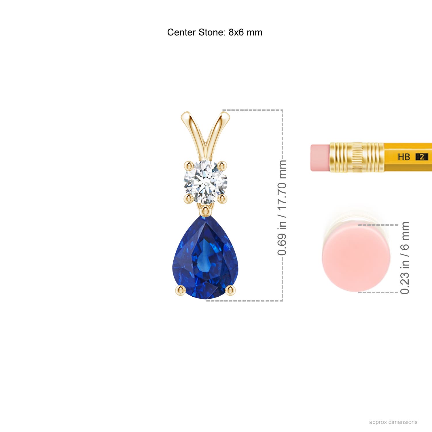 AAA - Blue Sapphire / 1.38 CT / 14 KT Yellow Gold