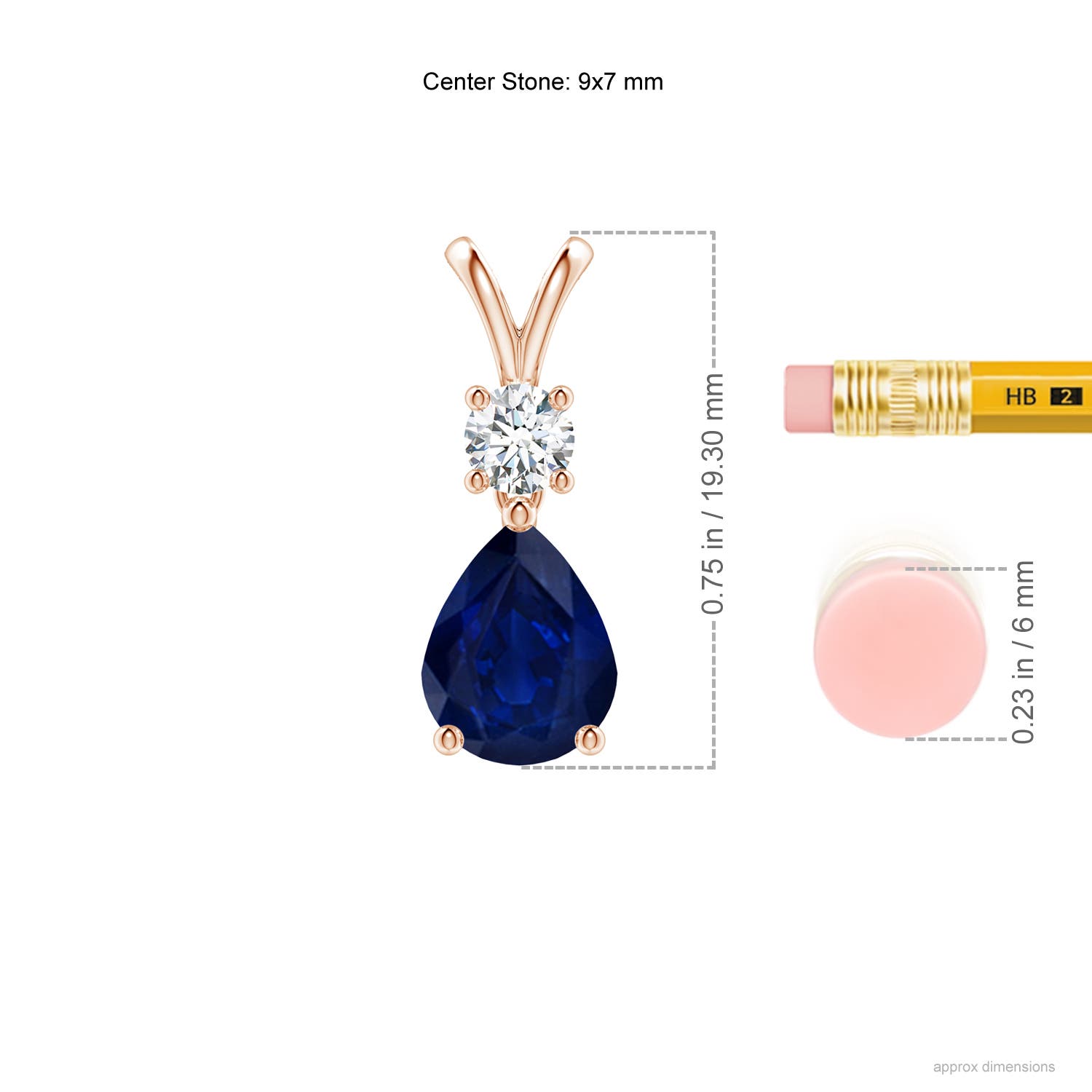 AA - Blue Sapphire / 1.98 CT / 14 KT Rose Gold