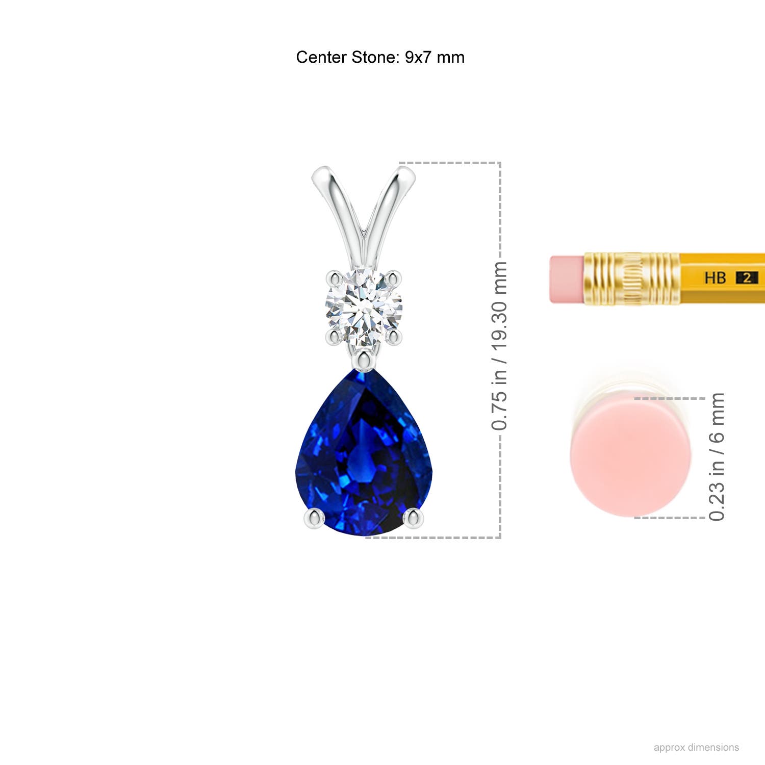 AAAA - Blue Sapphire / 1.98 CT / 14 KT White Gold