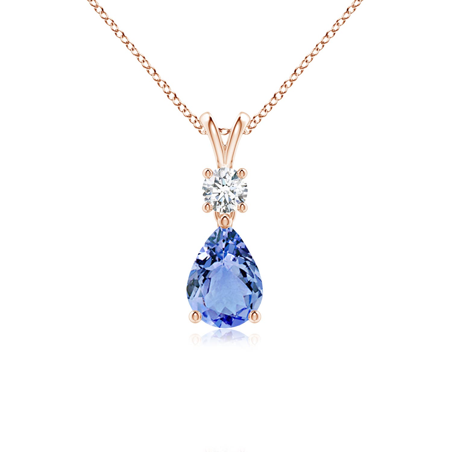 A - Tanzanite / 0.76 CT / 14 KT Rose Gold