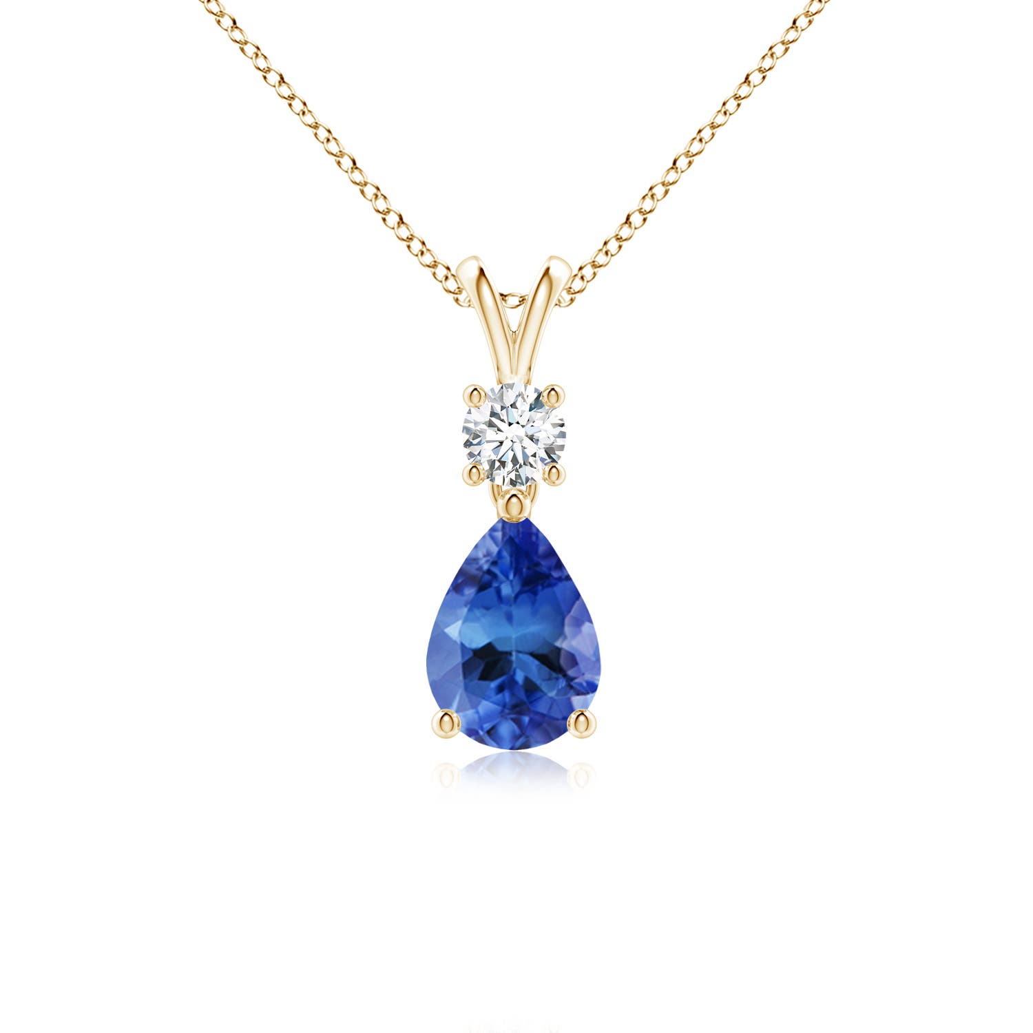 AA - Tanzanite / 0.76 CT / 14 KT Yellow Gold