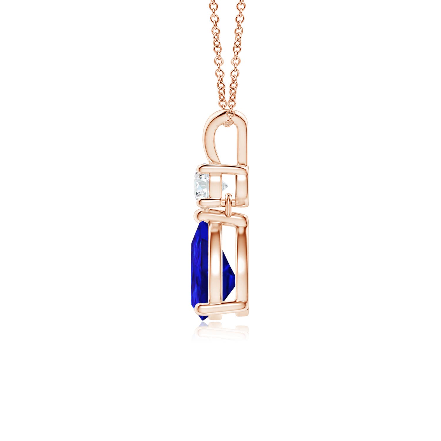 AAAA - Tanzanite / 0.76 CT / 14 KT Rose Gold