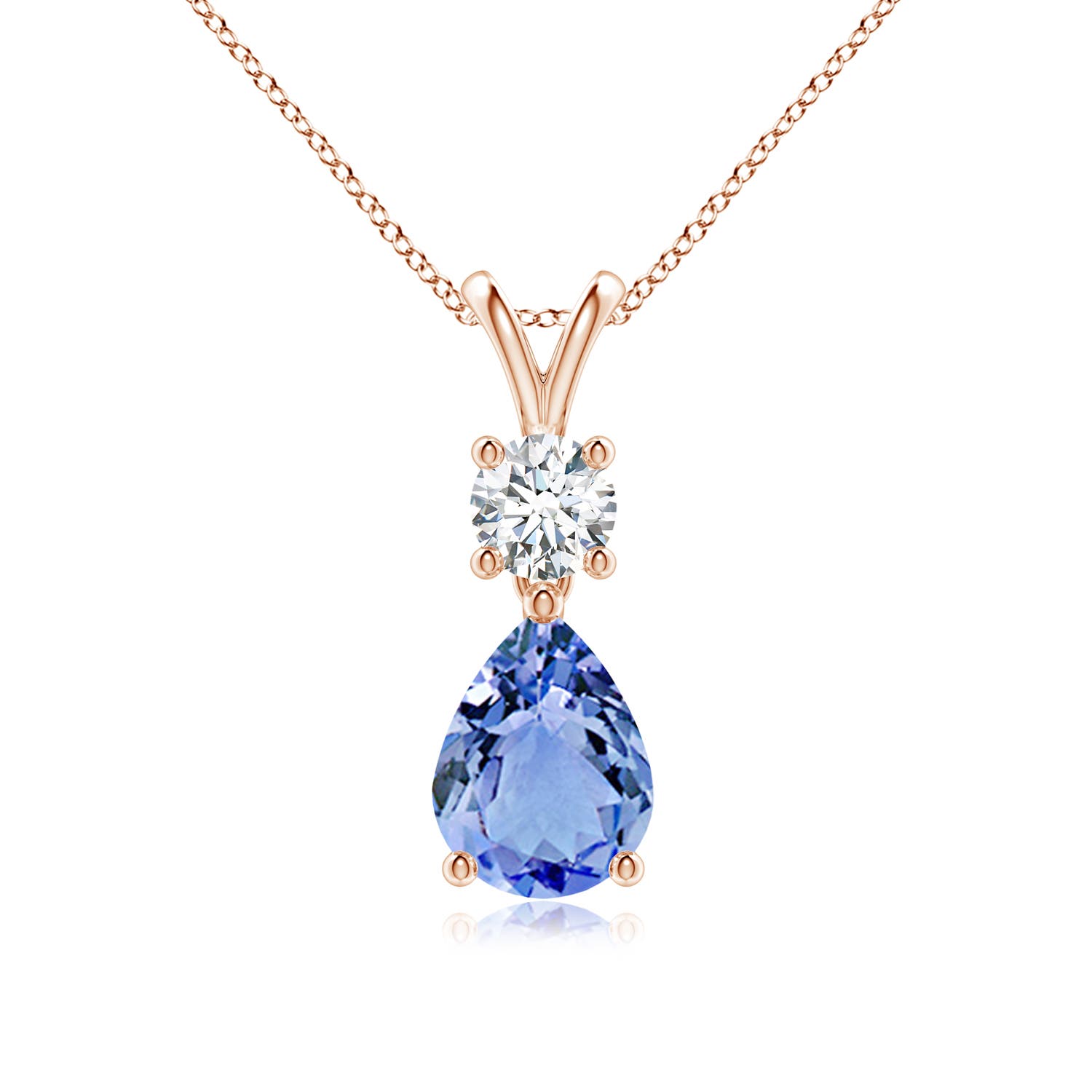 A - Tanzanite / 1.33 CT / 14 KT Rose Gold