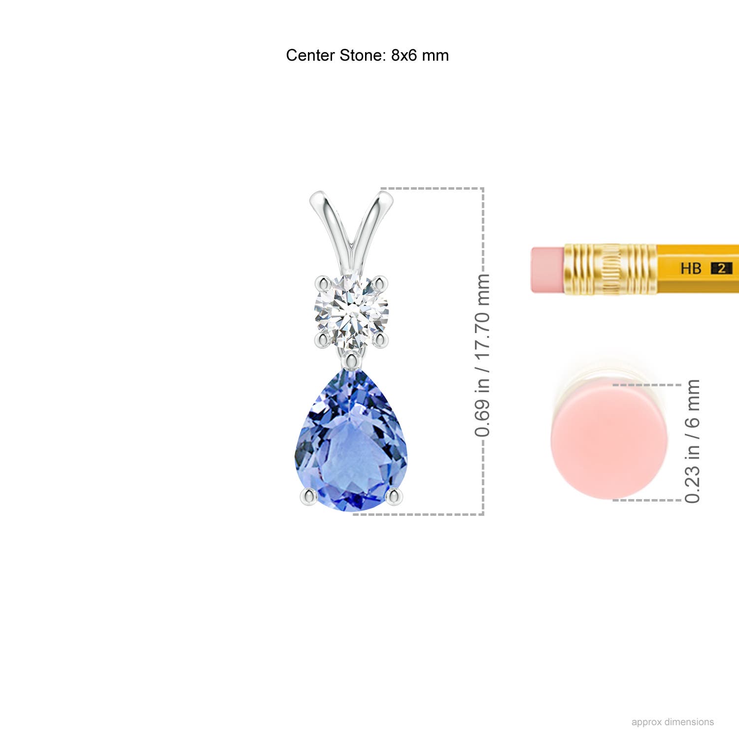 A - Tanzanite / 1.33 CT / 14 KT White Gold