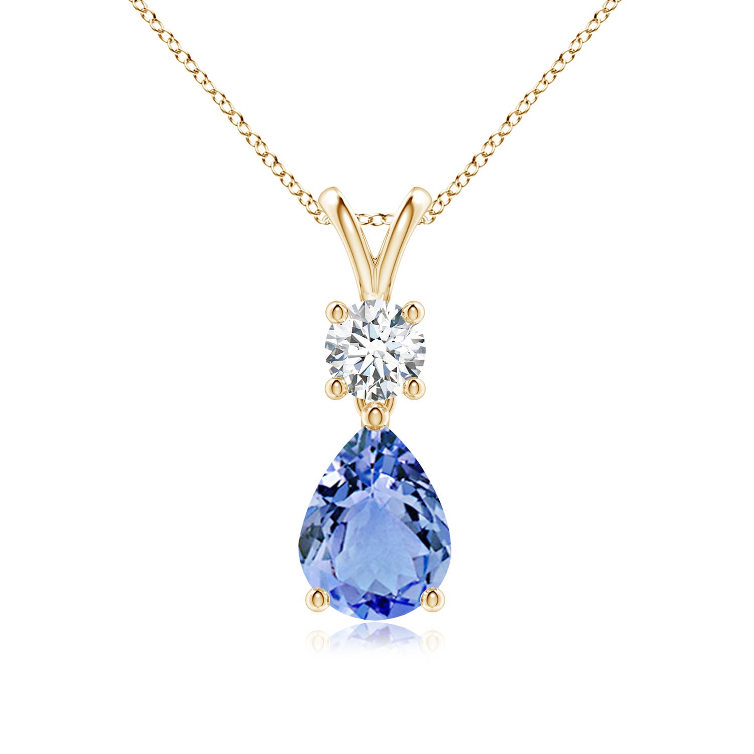 A - Tanzanite / 1.33 CT / 14 KT Yellow Gold