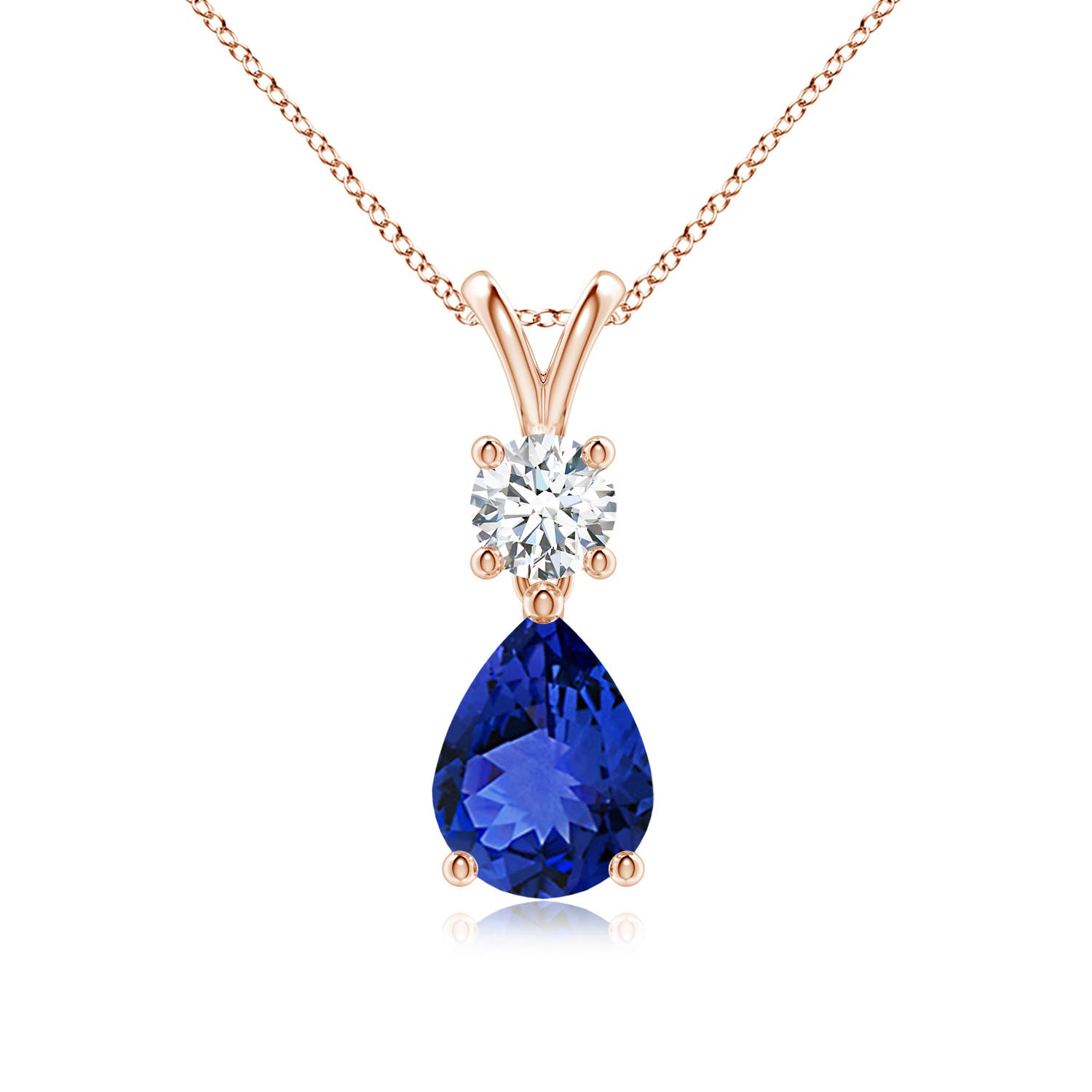 AAA - Tanzanite / 1.33 CT / 14 KT Rose Gold