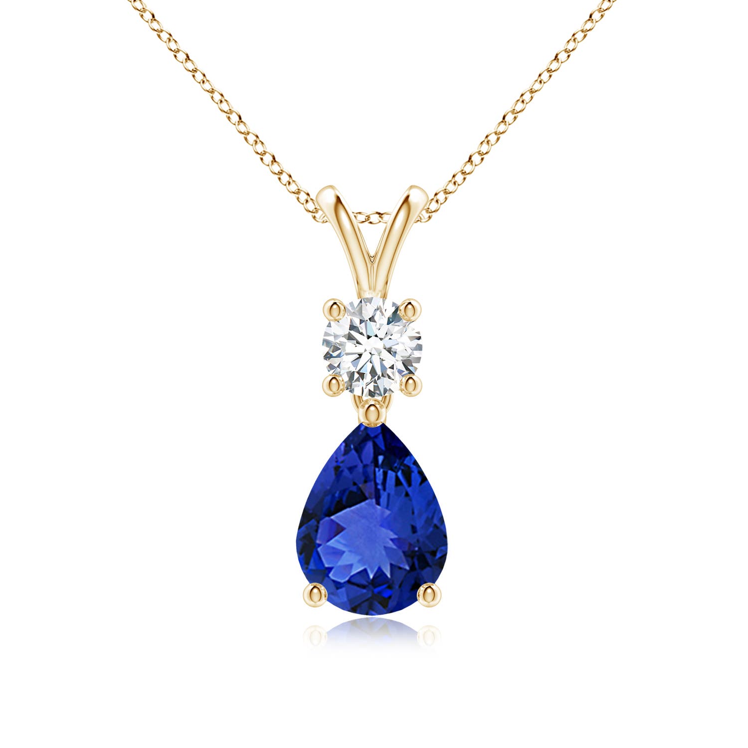 AAA - Tanzanite / 1.33 CT / 14 KT Yellow Gold