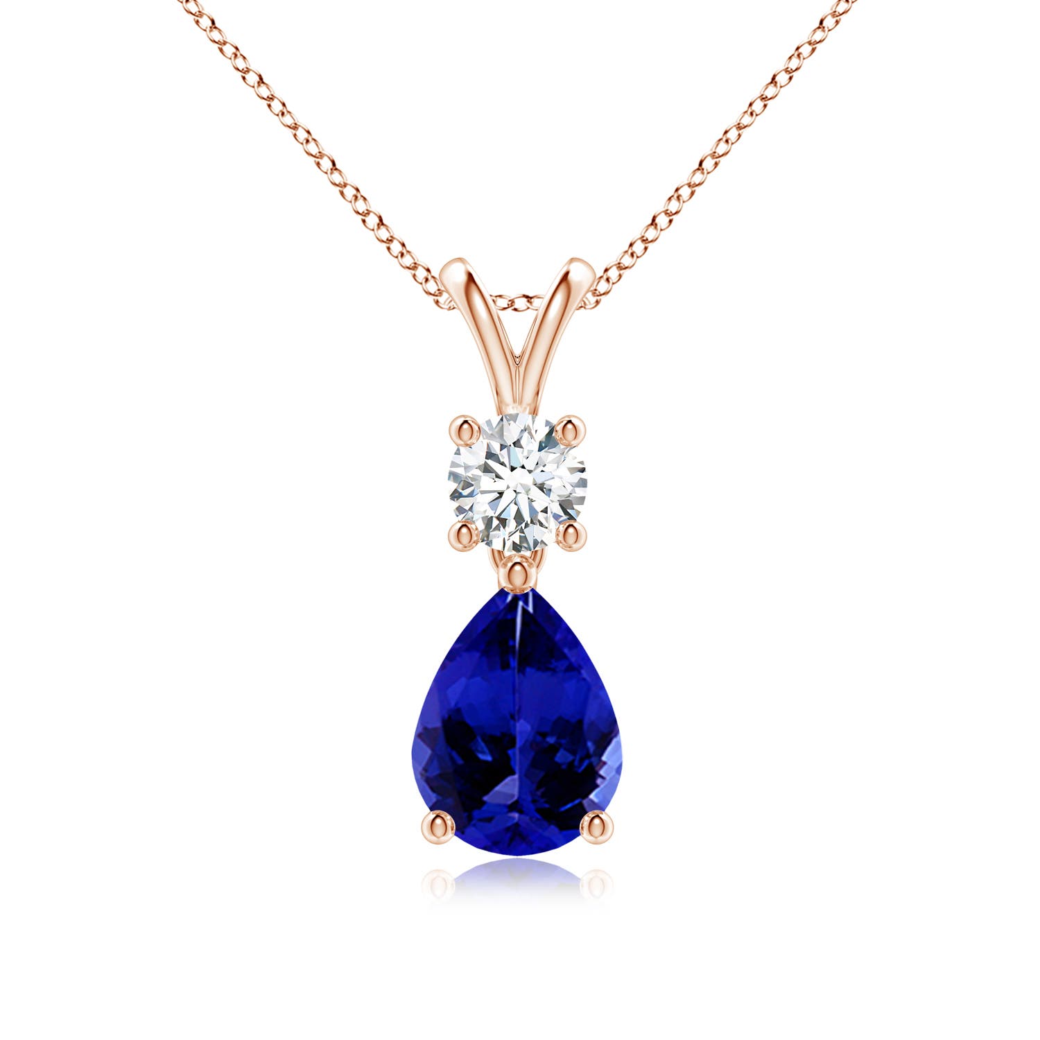 AAAA - Tanzanite / 1.33 CT / 14 KT Rose Gold