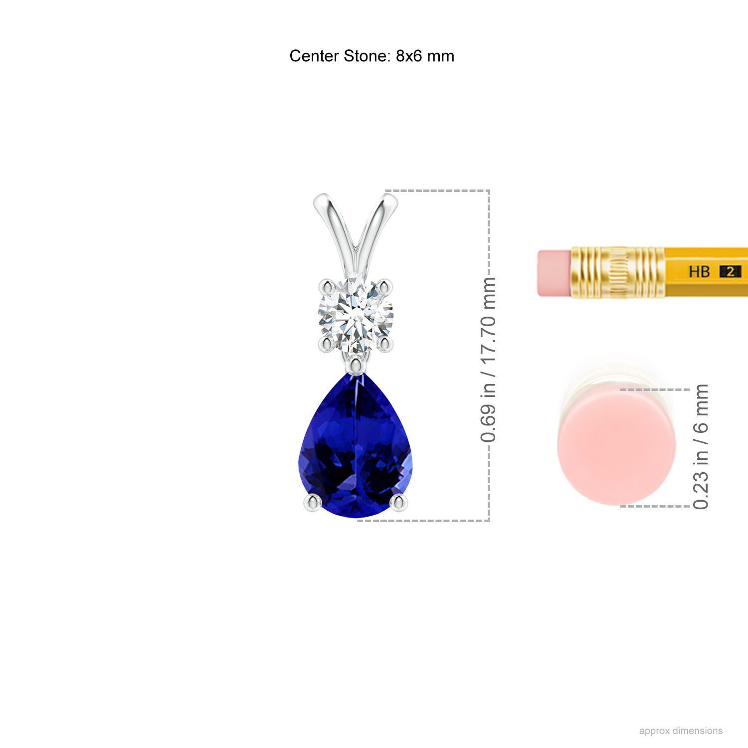 AAAA - Tanzanite / 1.33 CT / 14 KT White Gold