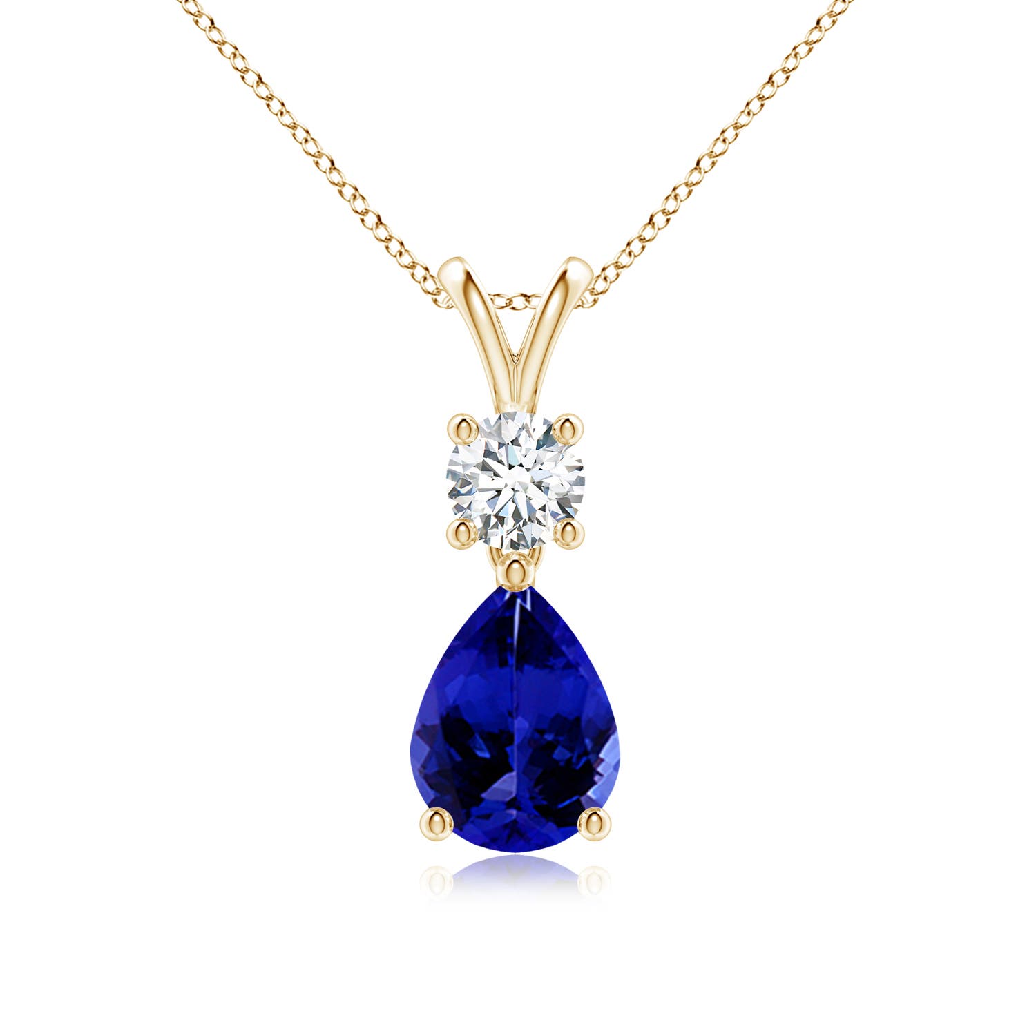 AAAA - Tanzanite / 1.33 CT / 14 KT Yellow Gold