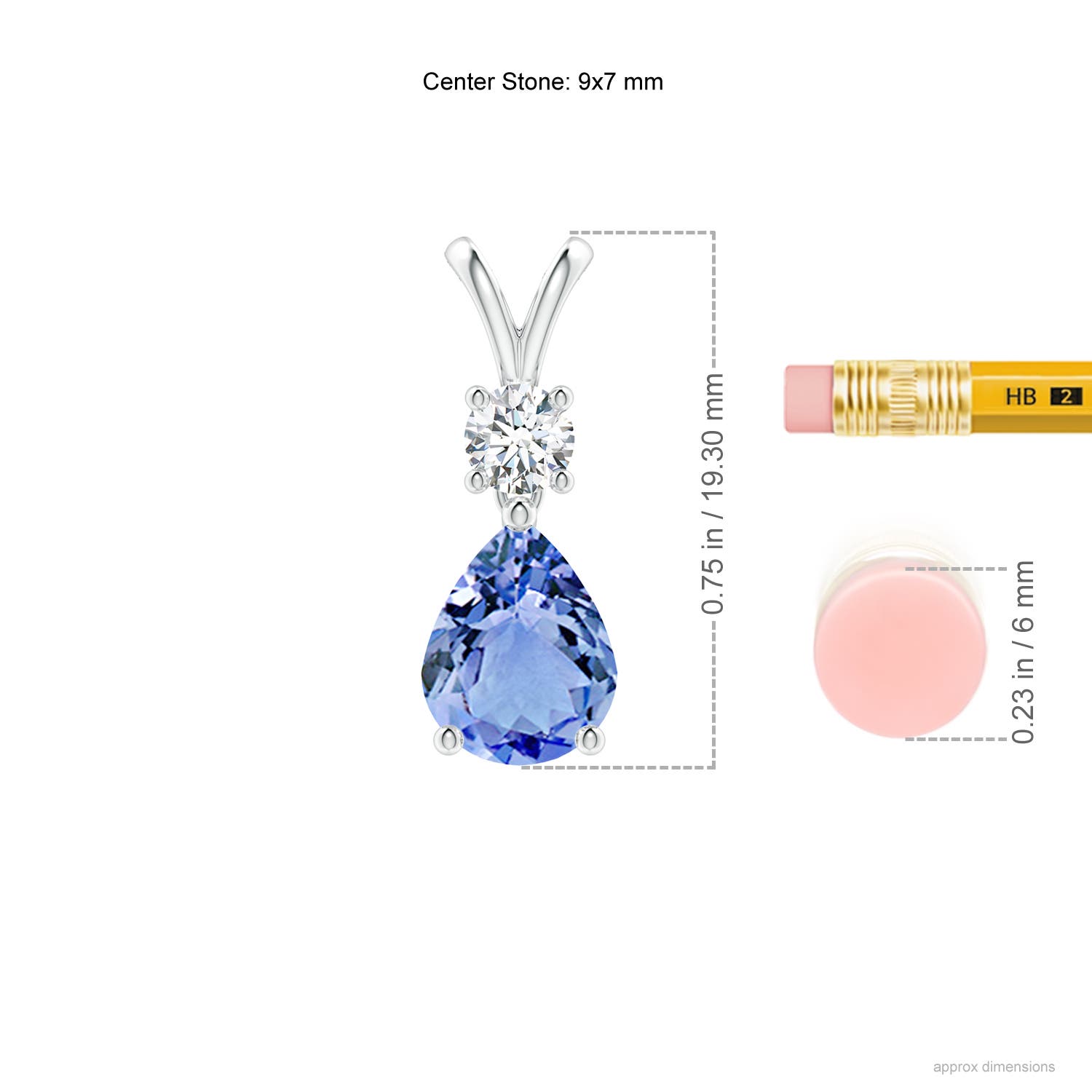 A - Tanzanite / 1.88 CT / 14 KT White Gold