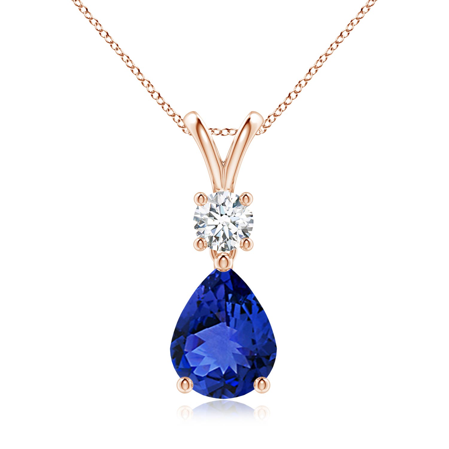 AAA - Tanzanite / 1.88 CT / 14 KT Rose Gold