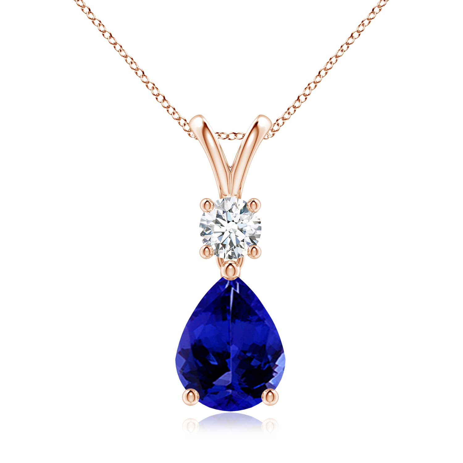 AAAA - Tanzanite / 1.88 CT / 14 KT Rose Gold