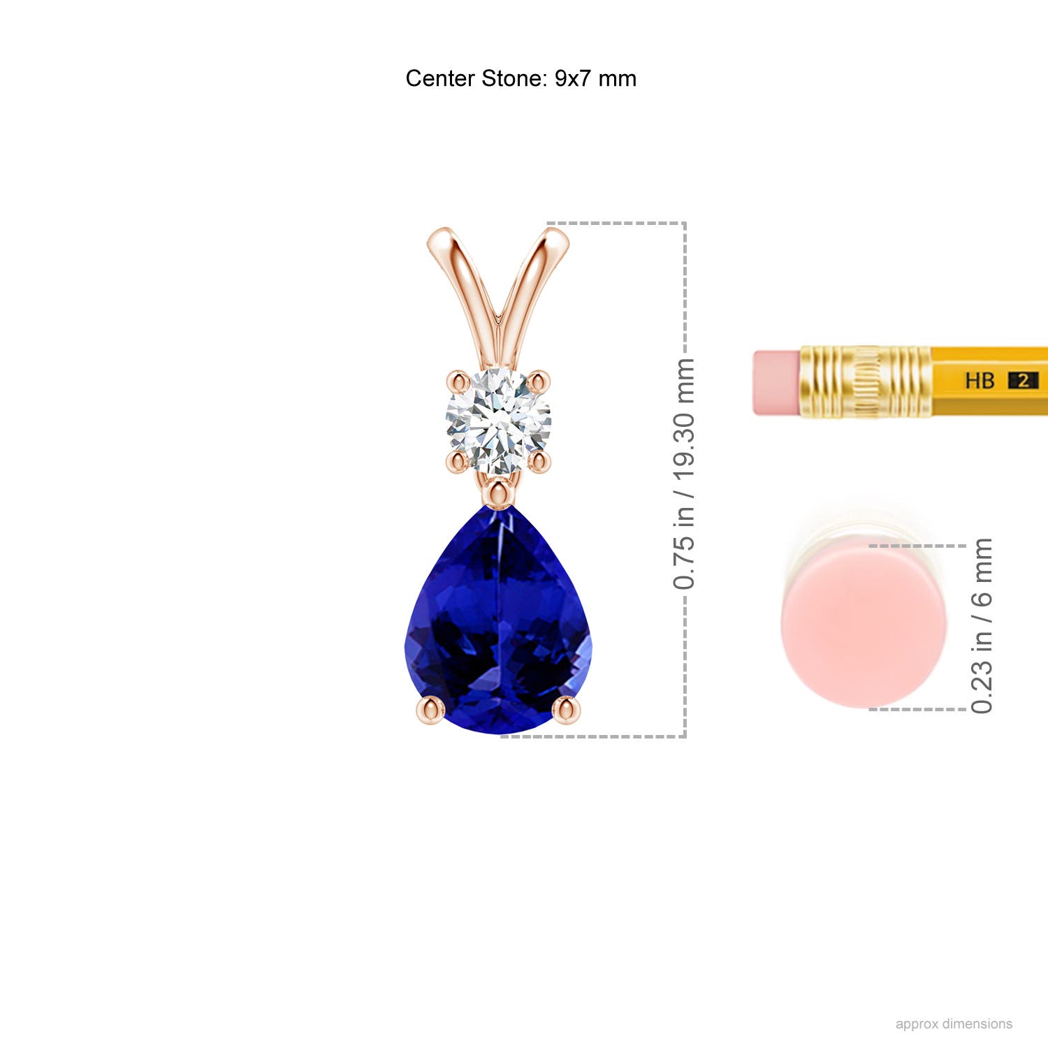 AAAA - Tanzanite / 1.88 CT / 14 KT Rose Gold