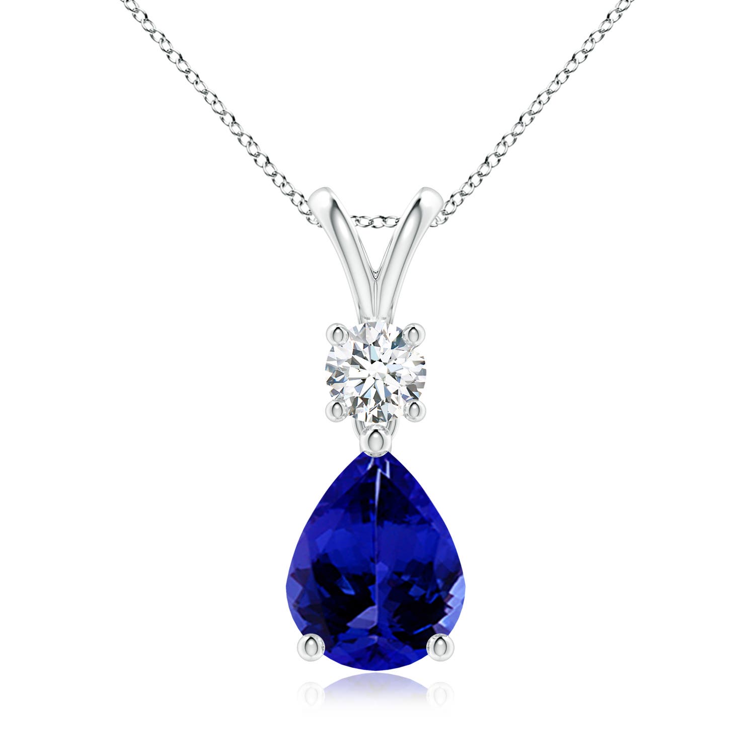 AAAA - Tanzanite / 1.88 CT / 14 KT White Gold