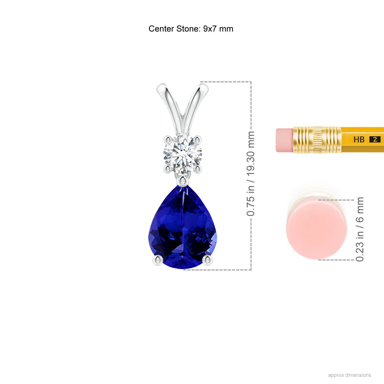 AAAA - Tanzanite / 1.88 CT / 14 KT White Gold