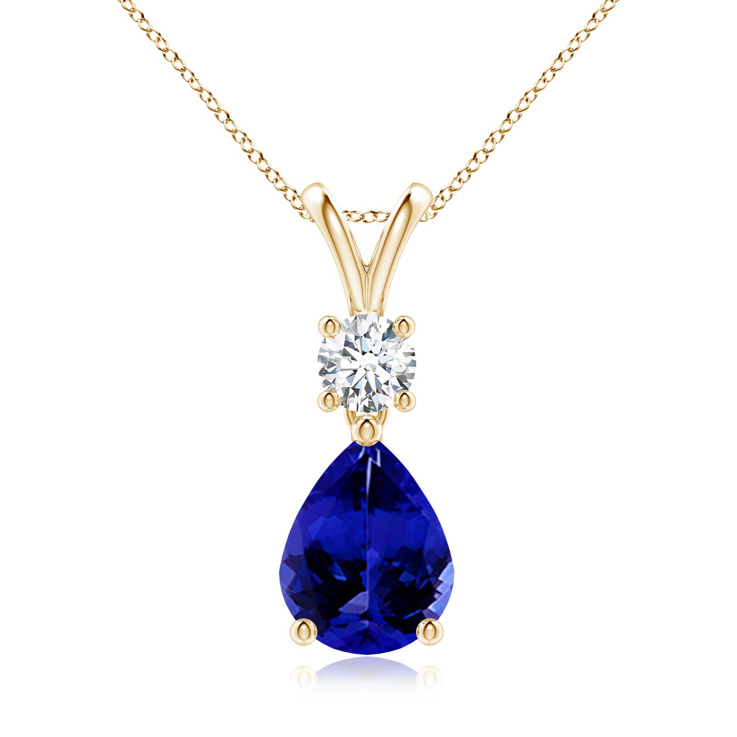 AAAA - Tanzanite / 1.88 CT / 14 KT Yellow Gold