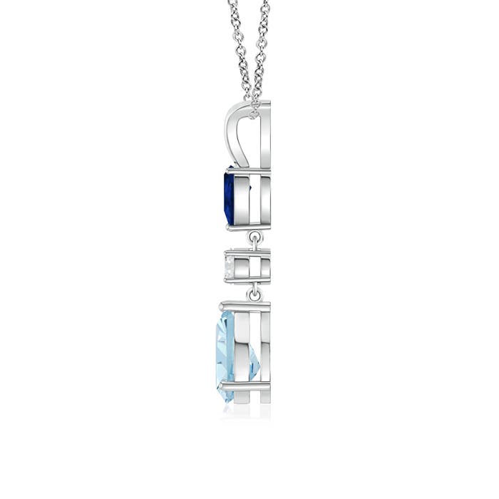 AA - Aquamarine / 1.21 CT / 14 KT White Gold