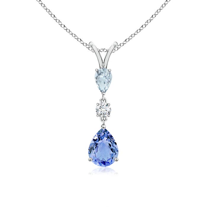 A - Tanzanite / 1.38 CT / 14 KT White Gold