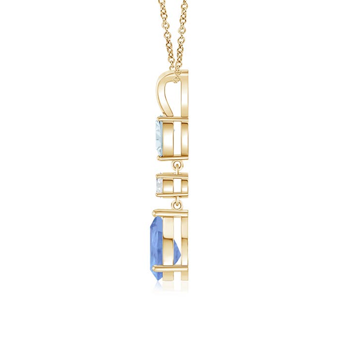 A - Tanzanite / 1.38 CT / 14 KT Yellow Gold