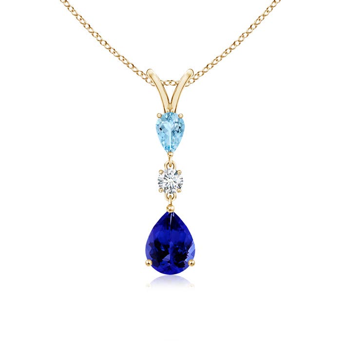 AAAA - Tanzanite / 1.38 CT / 14 KT Yellow Gold