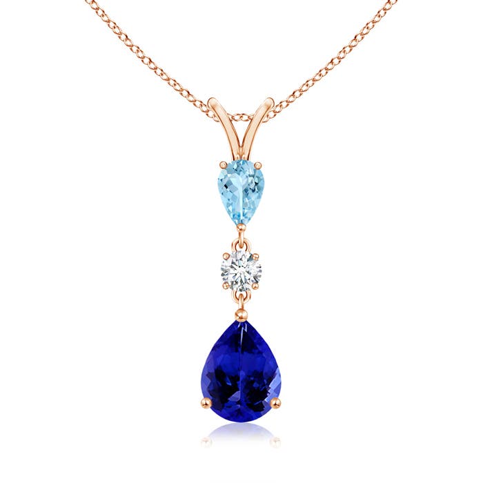 AAAA - Tanzanite / 2.11 CT / 14 KT Rose Gold