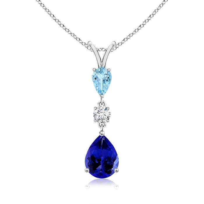 AAAA - Tanzanite / 2.11 CT / 14 KT White Gold