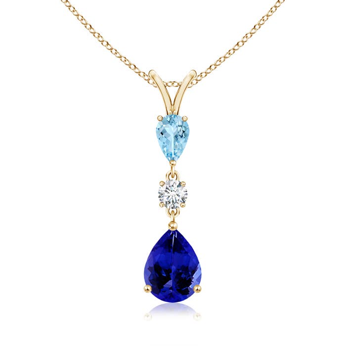 AAAA - Tanzanite / 2.11 CT / 14 KT Yellow Gold