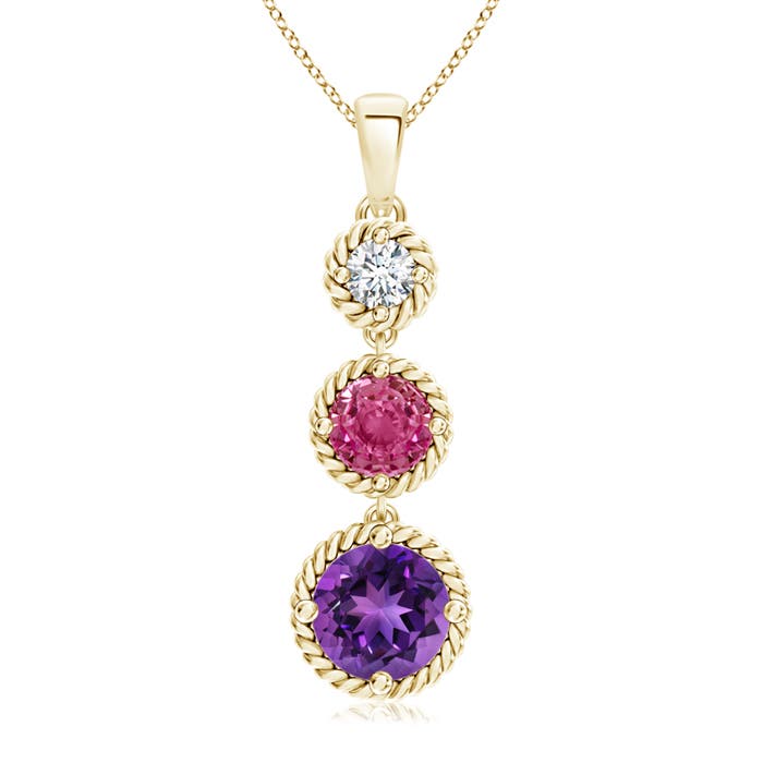 AAAA - Amethyst / 2.81 CT / 14 KT Yellow Gold