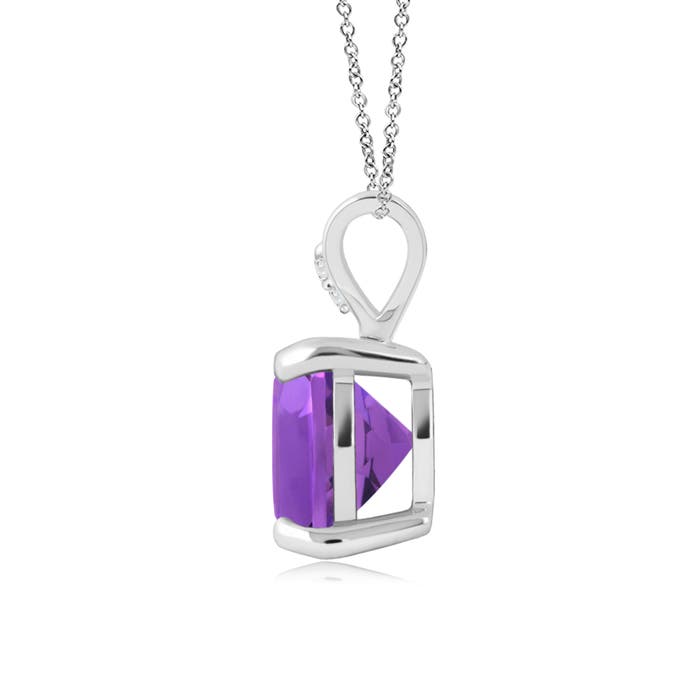 AAA - Amethyst / 2.21 CT / 14 KT White Gold