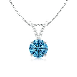 Platinum Blue Diamond Necklaces & Pendants