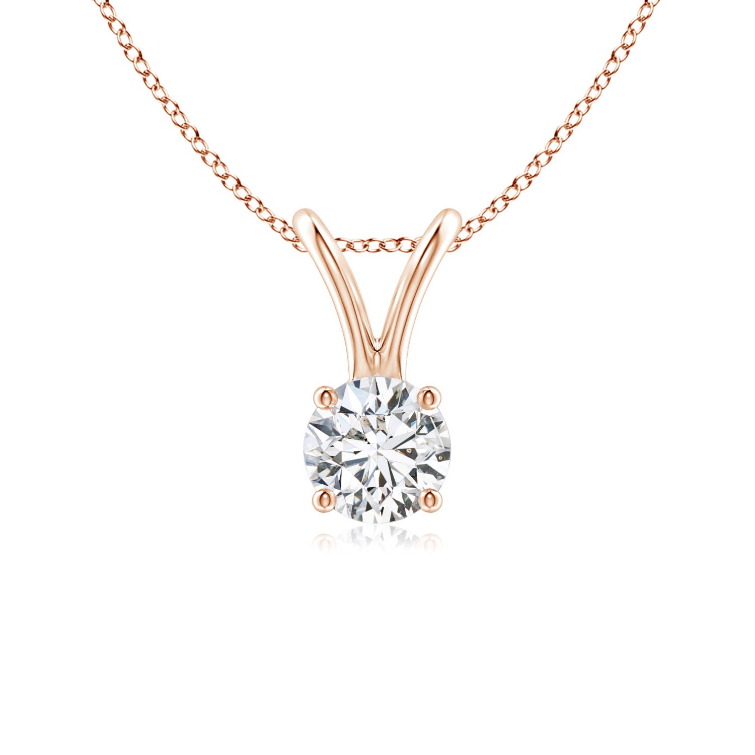 H, SI2 / 0.25 CT / 14 KT Rose Gold