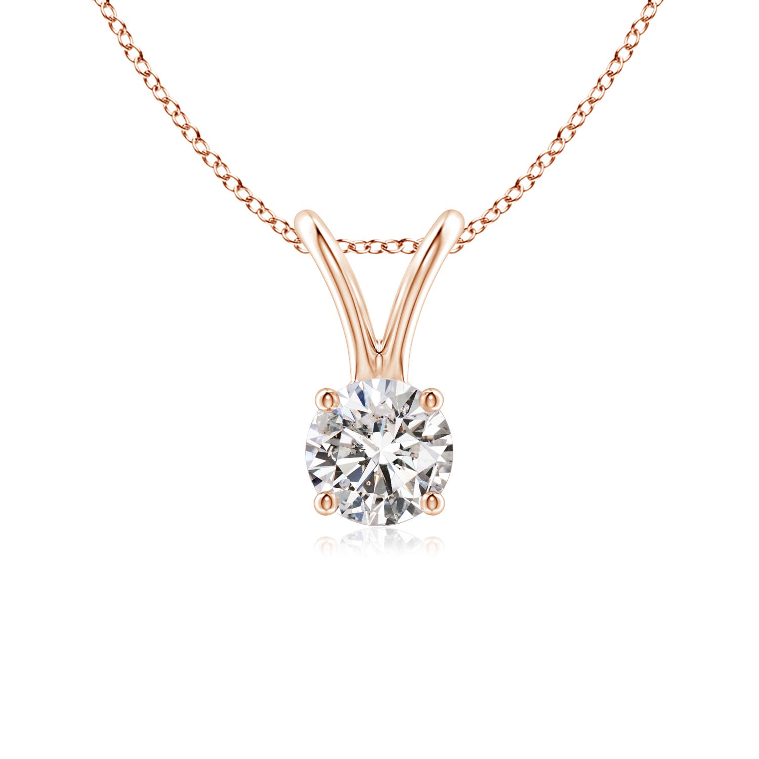 I-J, I1-I2 / 0.25 CT / 14 KT Rose Gold