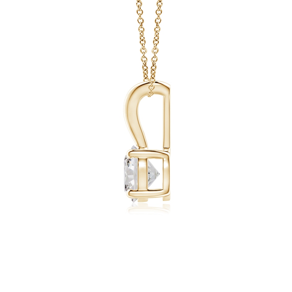 4.1mm IJI1I2 Round Diamond Solitaire V-Bale Pendant in Yellow Gold side 199