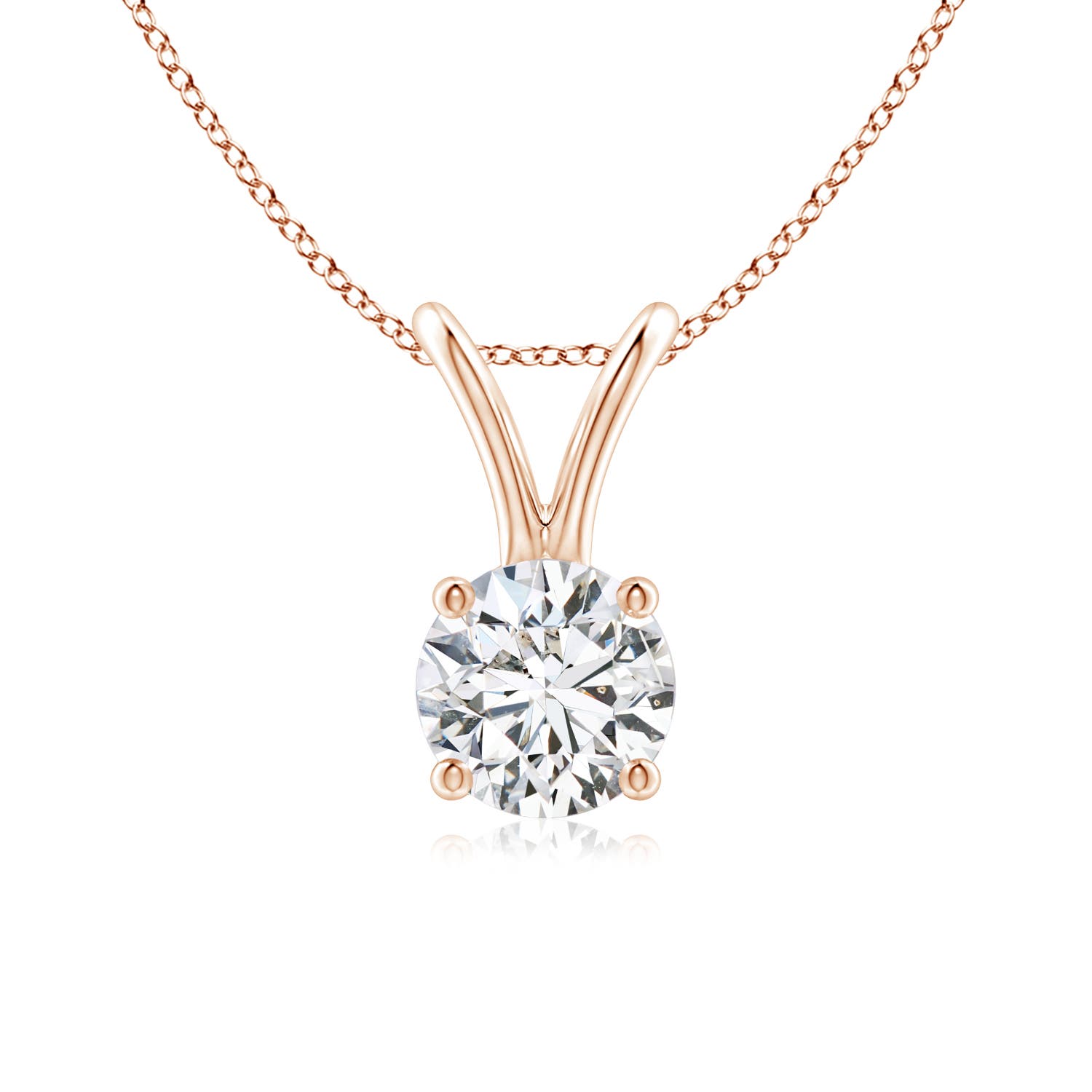 H, SI2 / 0.5 CT / 14 KT Rose Gold