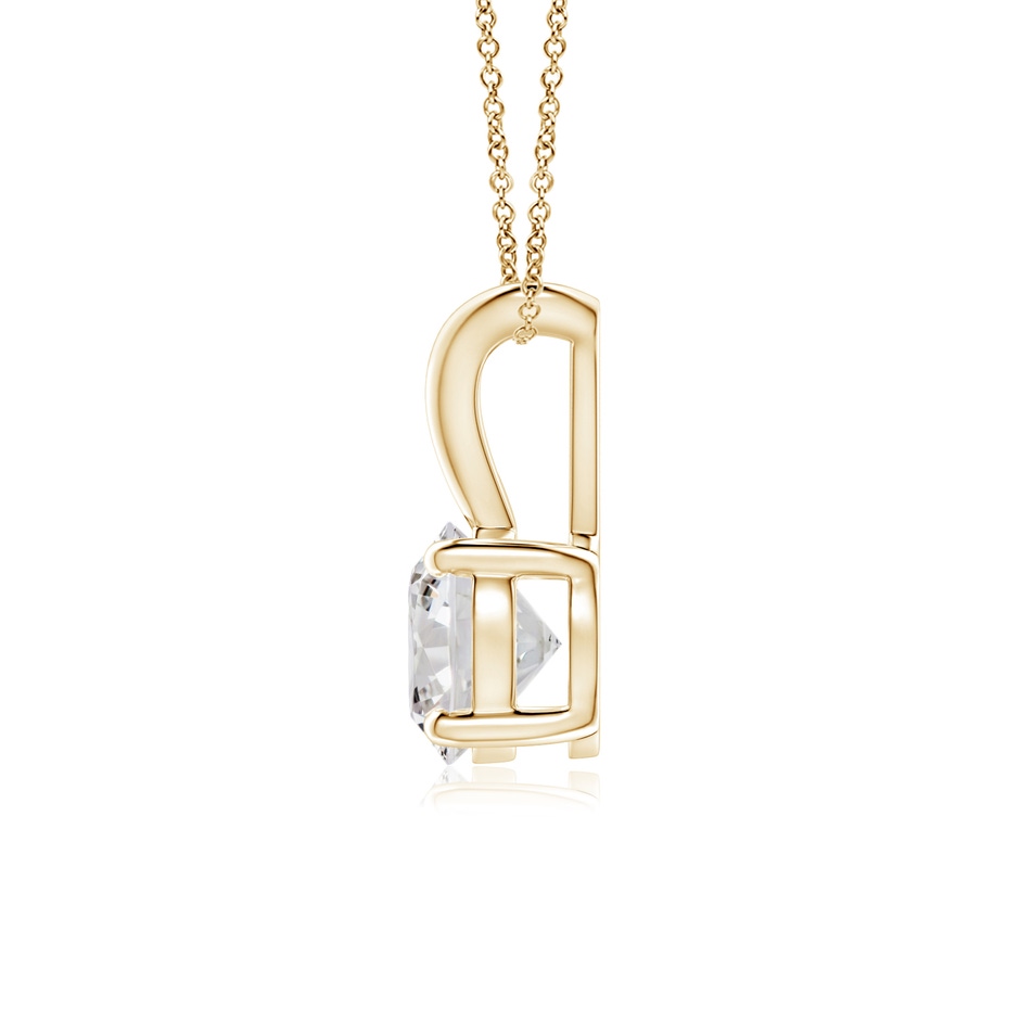 5.1mm IJI1I2 Round Diamond Solitaire V-Bale Pendant in Yellow Gold side 199