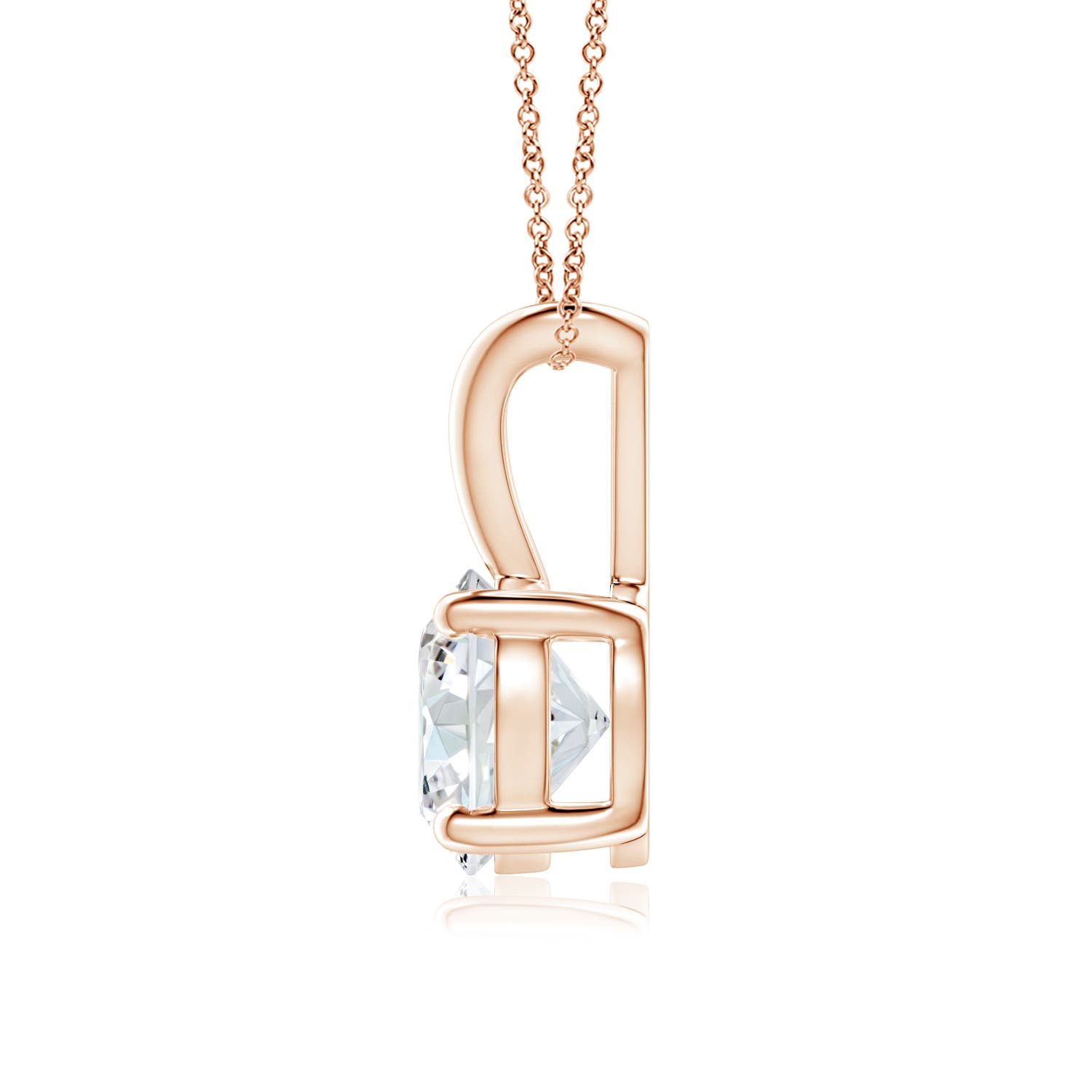 G, VS2 / 0.75 CT / 14 KT Rose Gold