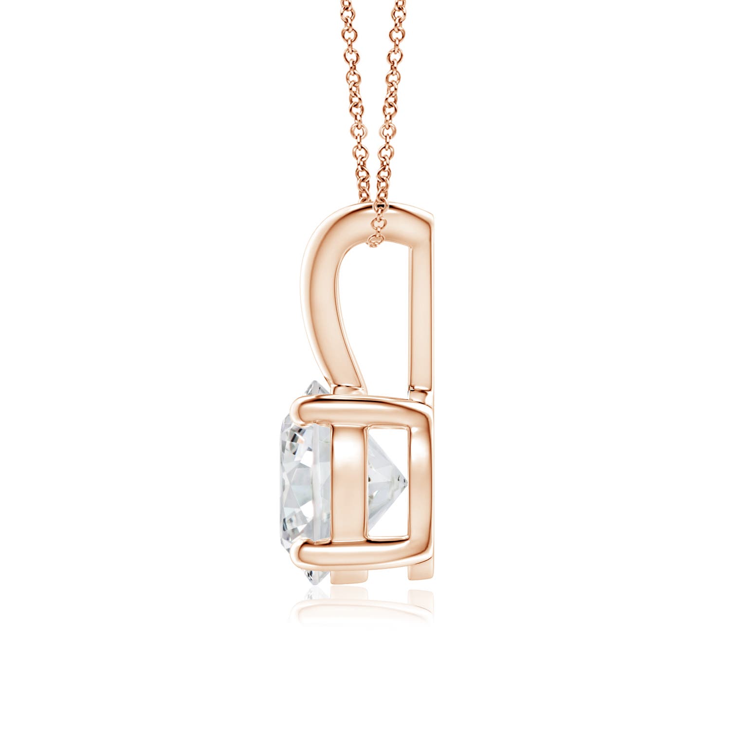 H, SI2 / 0.75 CT / 14 KT Rose Gold