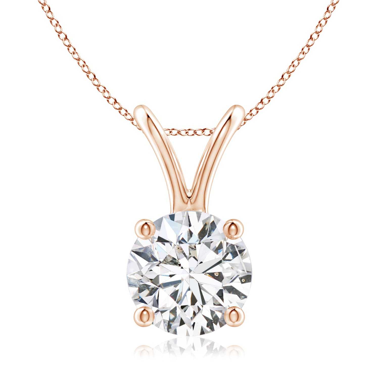 H, SI2 / 1.25 CT / 14 KT Rose Gold