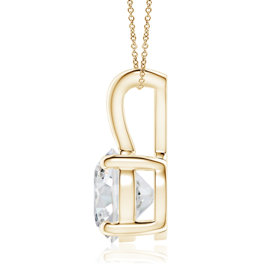 8.1mm HSI2 Round Diamond Solitaire V-Bale Pendant in Yellow Gold side 199