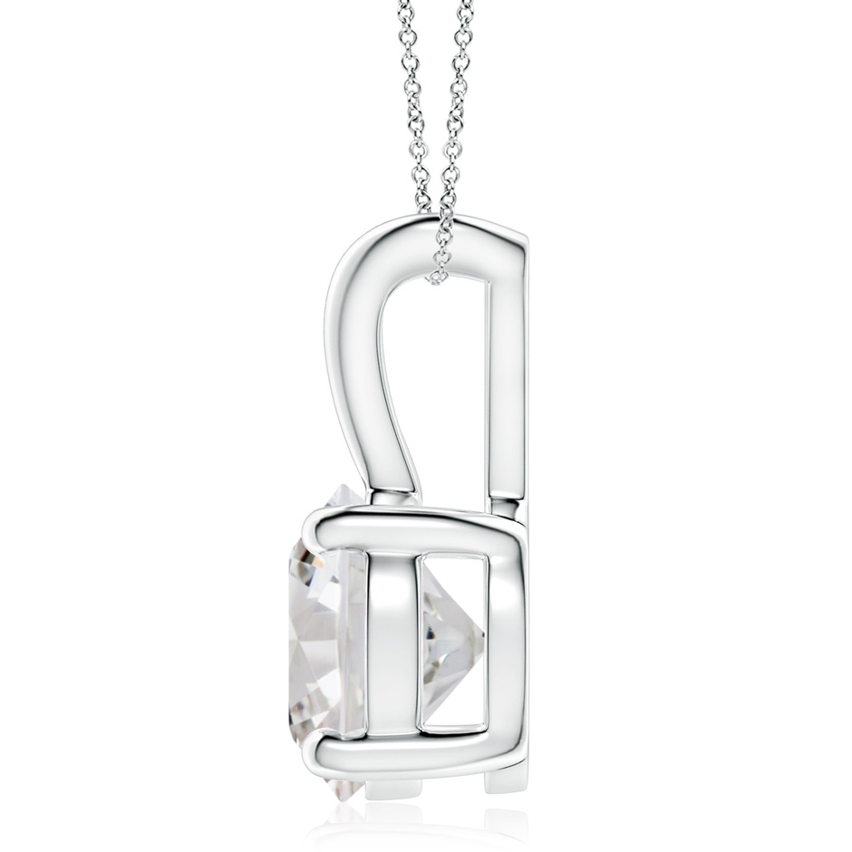 9.4mm IJI1I2 Round Diamond Solitaire V-Bale Pendant in P950 Platinum side 199