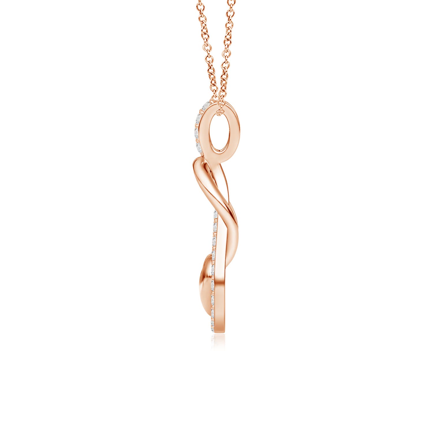 H, SI2 / 0.32 CT / 14 KT Rose Gold