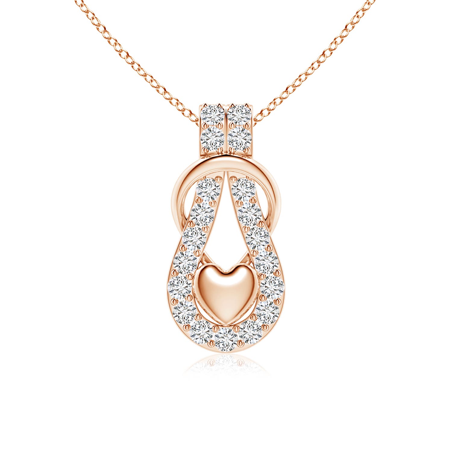 H, SI2 / 0.99 CT / 18 KT Rose Gold