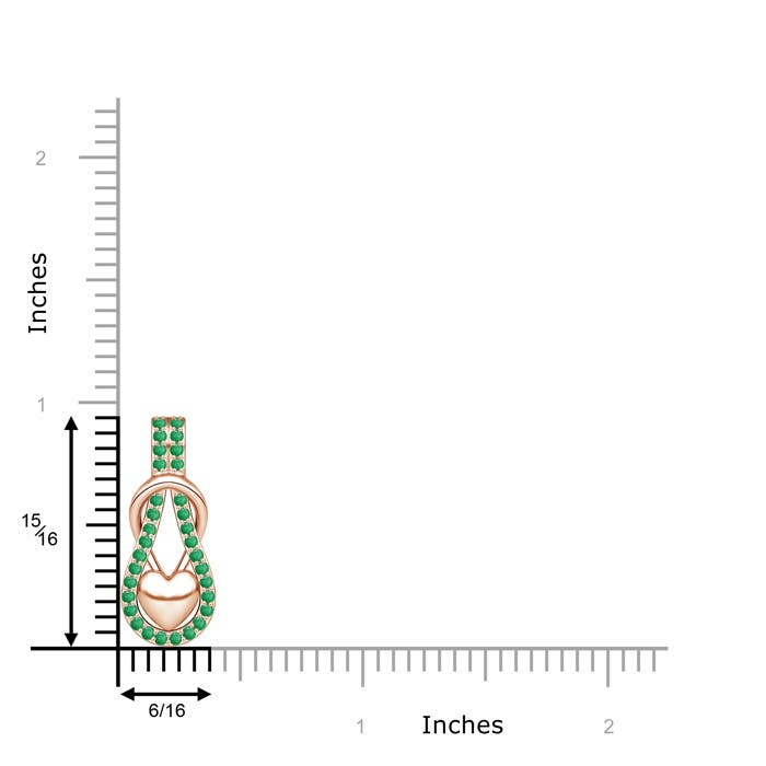 A - Emerald / 0.48 CT / 14 KT Rose Gold